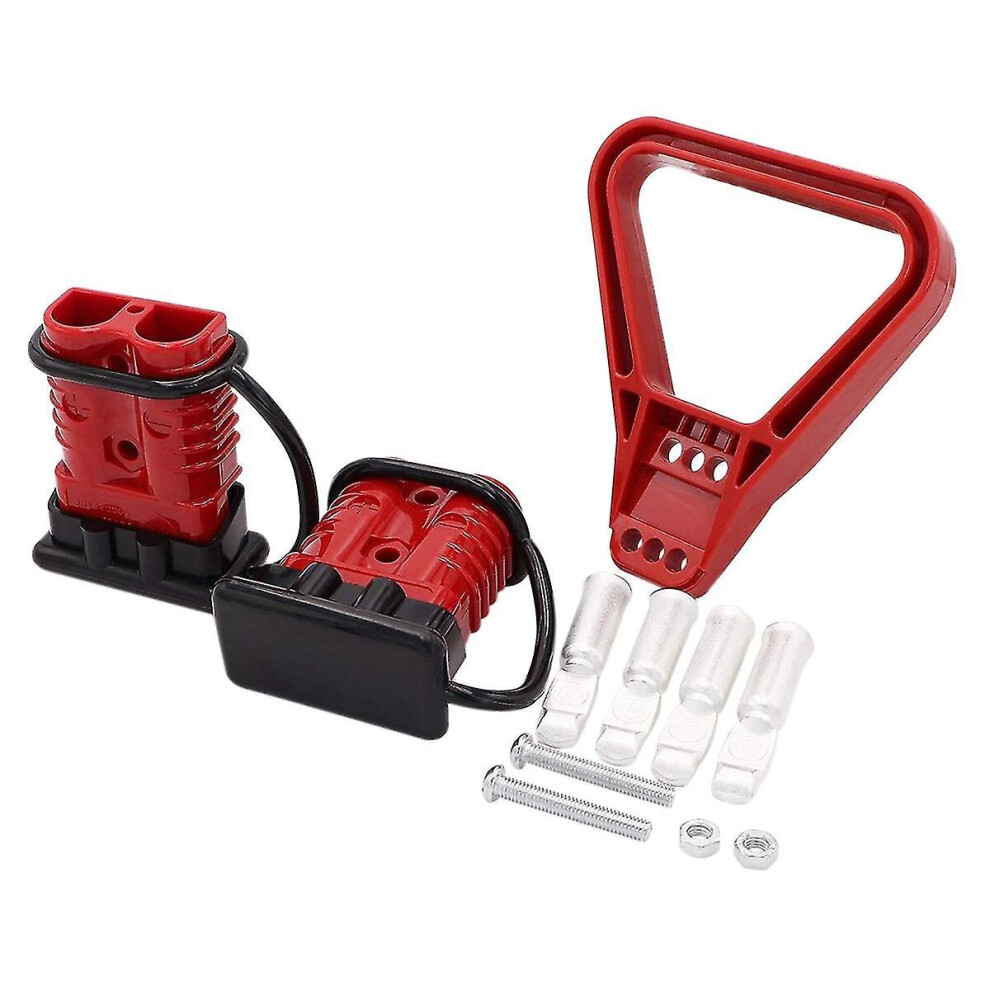 2pcs 175a 1/0 Awg Battery Connector Cable Quick Disconnect Kit For Anderson Connector For Car Atv W