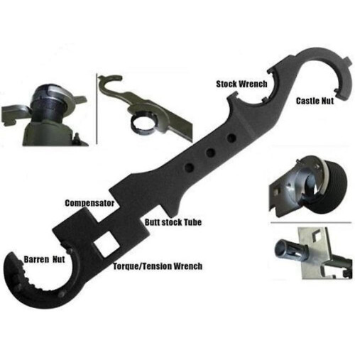 Ar 15 / M4 Multi Wrench Tool Steel Armorers Combo Wrench 1