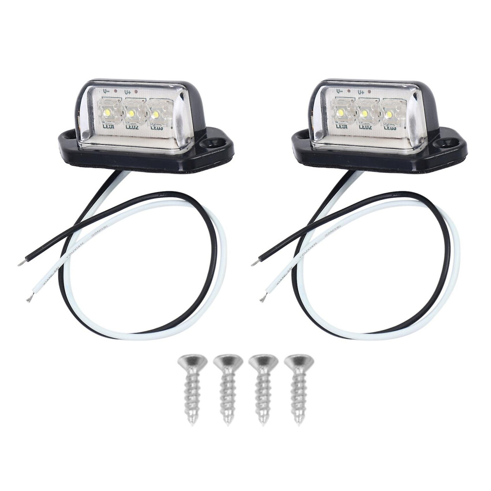 Number Plate S Led License Plate Rear Lamps Universal 12V 24V For Car Trailer Vehicle Tr Light 9468842015469