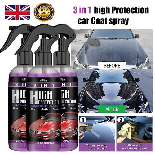 3pack High Protection Quick Car Coat Ceramic 3 In 1 Coating Spray Hydrophobic