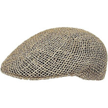 Straw Flat Cap Women/Men - Made in Italy Hat with visor Spring-Summer