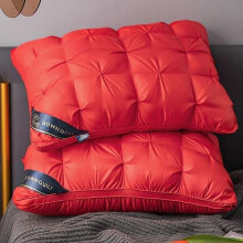 (Red) Hilton Feather Premium Grade Hotel Pillow Velvet Pillow Core Hotel Adult Home Neck Pillow Core Factory Direct