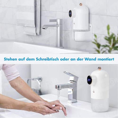 Wall Mounted Automatic Soap Dispenser, Electric Soap Dispenser With Usb, 300ml Touchless Foaming 1