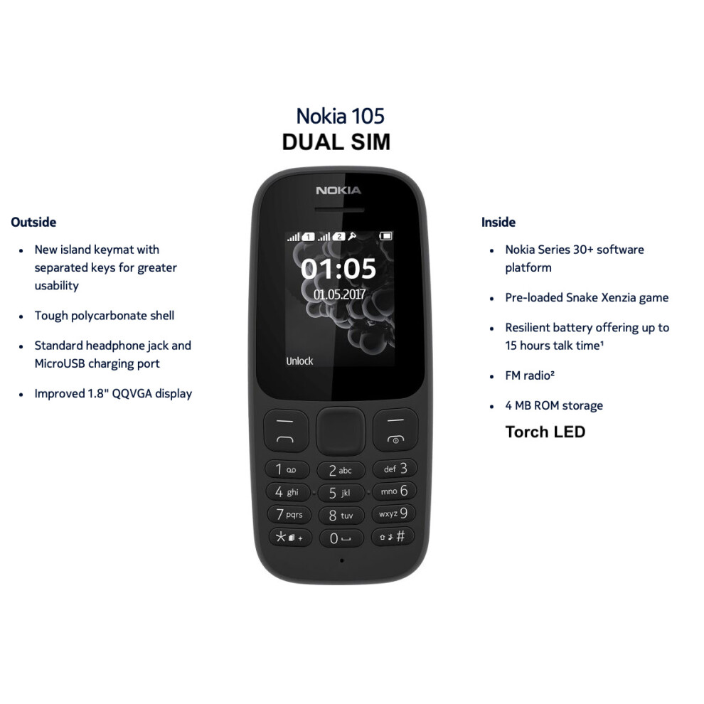 nokia-105-dual-sim-unlocked-1-8-display-4-mb-rom-torch-led-2g-fm-radio