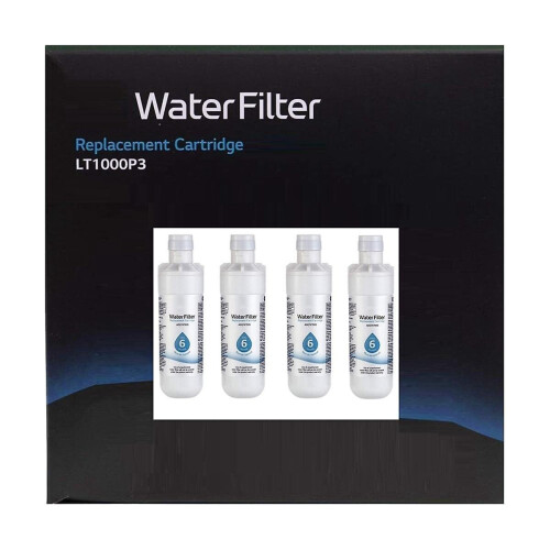 4 Pack Lt1000p Replacement For Refrigerator Water Filter,for Lt1000p3,adq74793501 200 Gallon Refrig 2