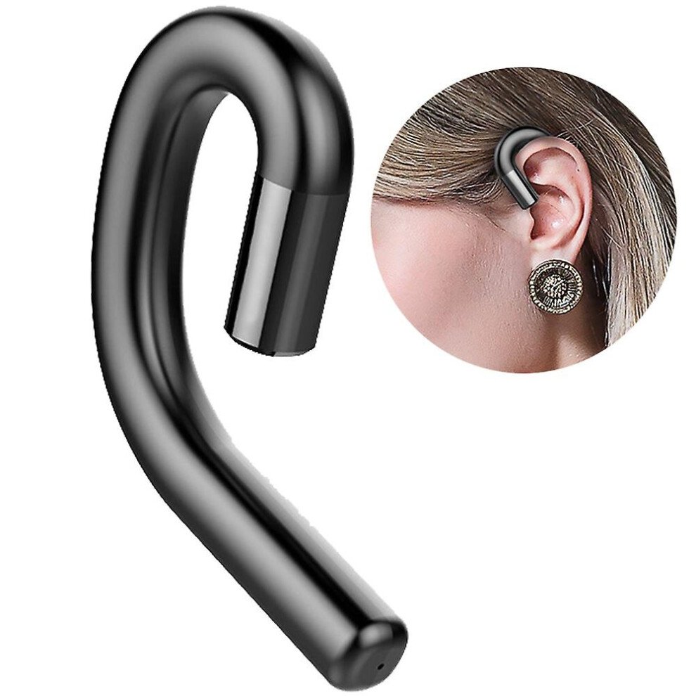 Sunrain Bluetooth Headphones Non Ear Plug, Noise Cancelling Handsfree Headset Ear-hook Wireless Headphones With Microphone For Iphone And Android Smar