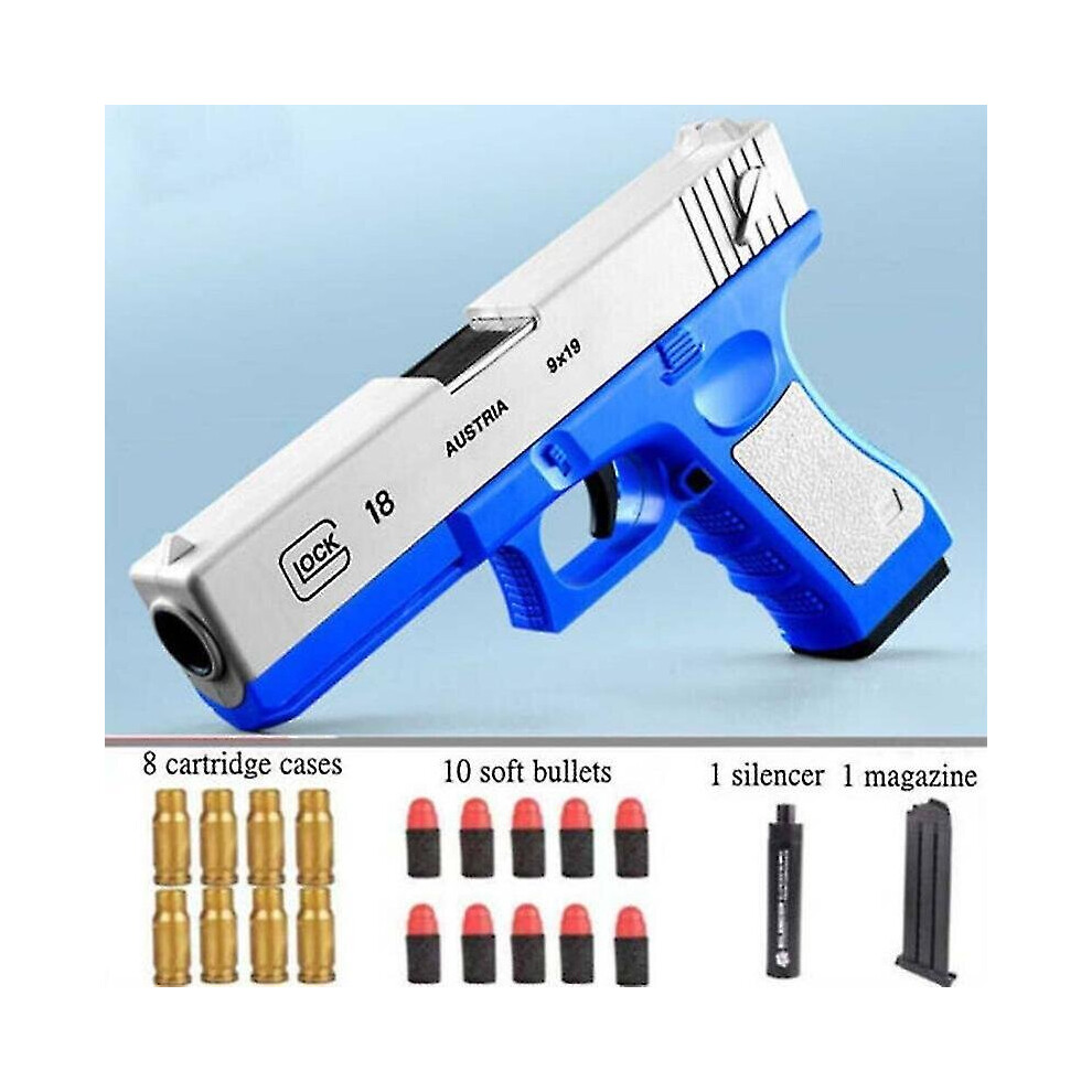 (Blue) Kids Toy Gun Gel Ball Shooter Blaster Pistol Soft Water Pearl Children's Gifts Blue