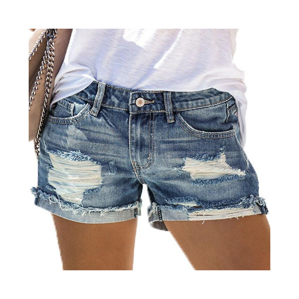 Womens Holiday Ripped Denim Shorts Jeans Hot Pants Distressed Frayed Short Pants Not,Specified