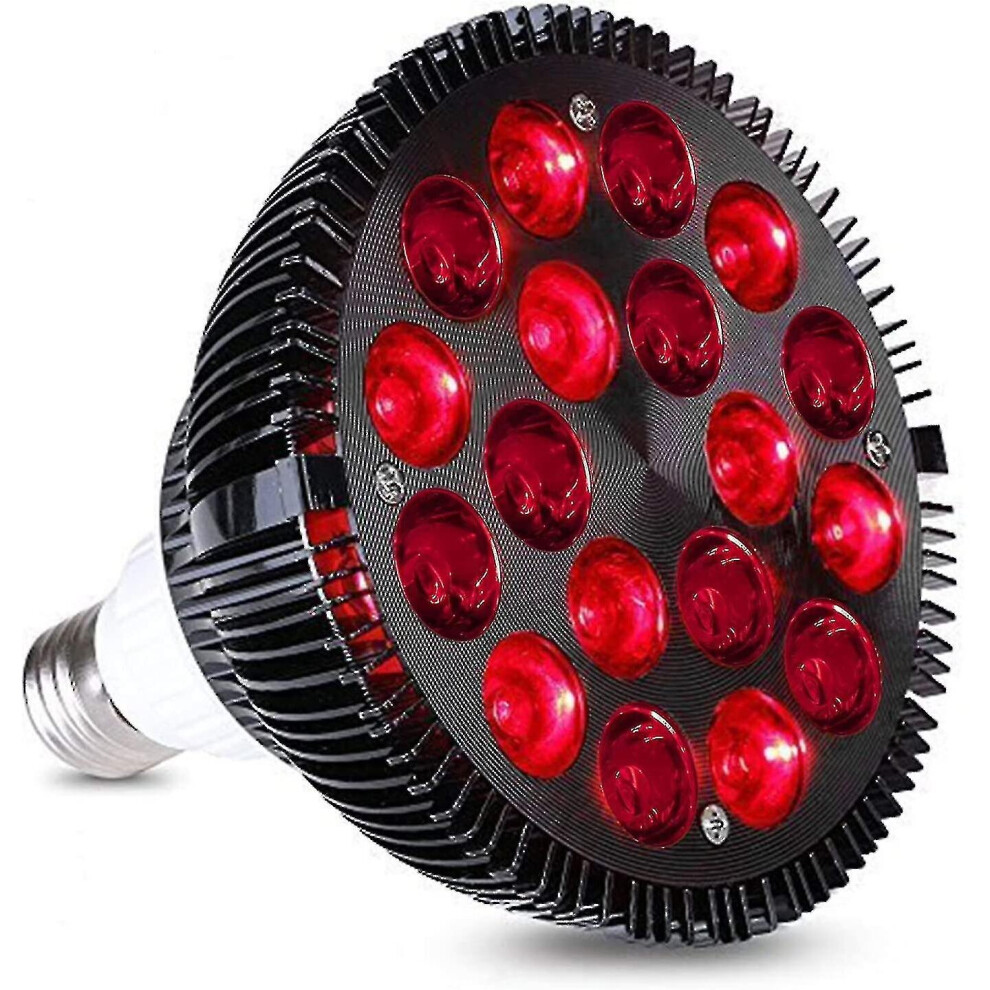 Red Light Therapy Lamp, Wolezek 36w 18 Led Infrared Light Therapy Device, 660nm Red And 850nm Near Infrared Combo Red Light Bulb-meili