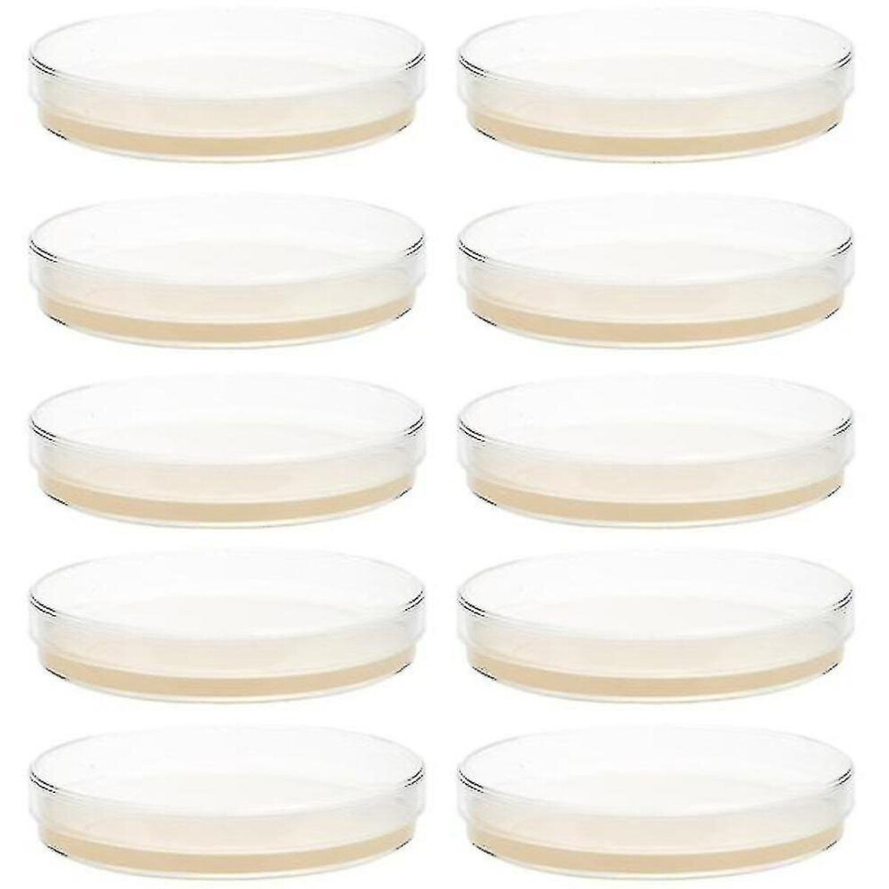 10pcs Prepoured Agar Plates Petri Dishes With Agar Science Experiment Supplies