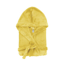 Bebi Kids Bathroom Towel Set 100% Cotton Lemon Color Lightweight Kids Hooded Comfortable For Girls & Boys 1 Piece Lemon
