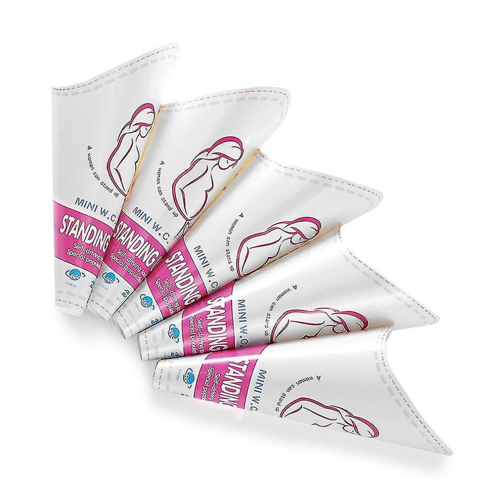 20 Pcs Disposable Female Urine Funnel Urination Device Paper Urinal For Camping