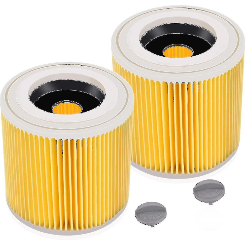 2 Pack Cartridge Filter For Wd3 Premium Wd2 Wd3 Wd3p Wd3 Mv2 Mv3 Filter Wd3 Replacement Filter For Krcher Vacuum Cleaner 6.414-552.0/6414552