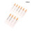 10pcs 1ml Disposable Plastic Sterile Insulin Syringe Orange Cap Plastic Liquid Dispenser 2