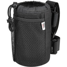 Cup Holder For Walker-wheelchair Cup Holder, Universal Drink Holder, Water Bottle Carrier With Mesh Pockets, Black