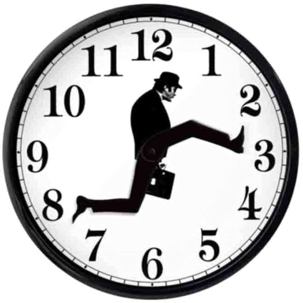 Silly Walk Wall Clock Ministry Of Silly Walks Clock Comedy Inspired Monty Python Monty Home Decor Novelty Wall Watch For Living Room Dcor,home Decor W