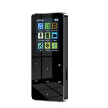 Mp4 Player With Bluetooth Built-in Speaker Touch Key Fm Radio Video Play E-book Hifi Metal 2.0 Inch