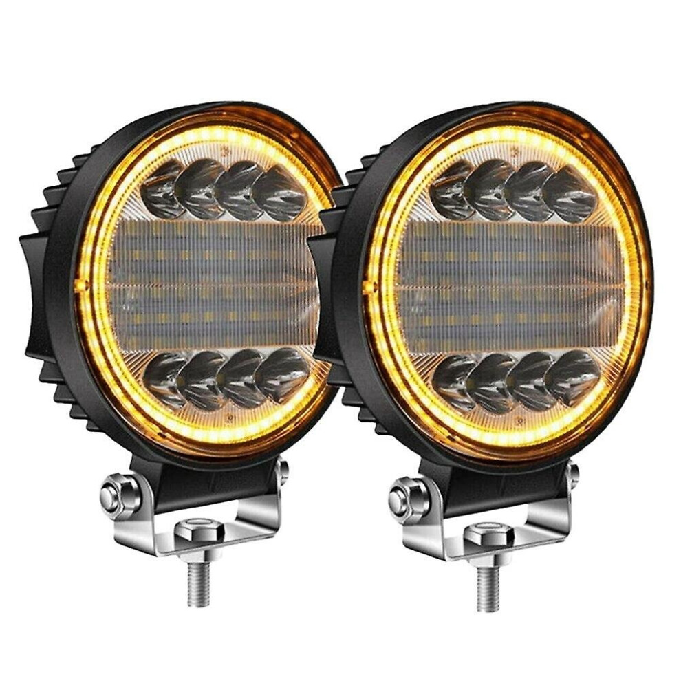 2X 4 Inch 200W Led Work Combo Off Road Driving Fog Lamp Light/Amber 9468842031360