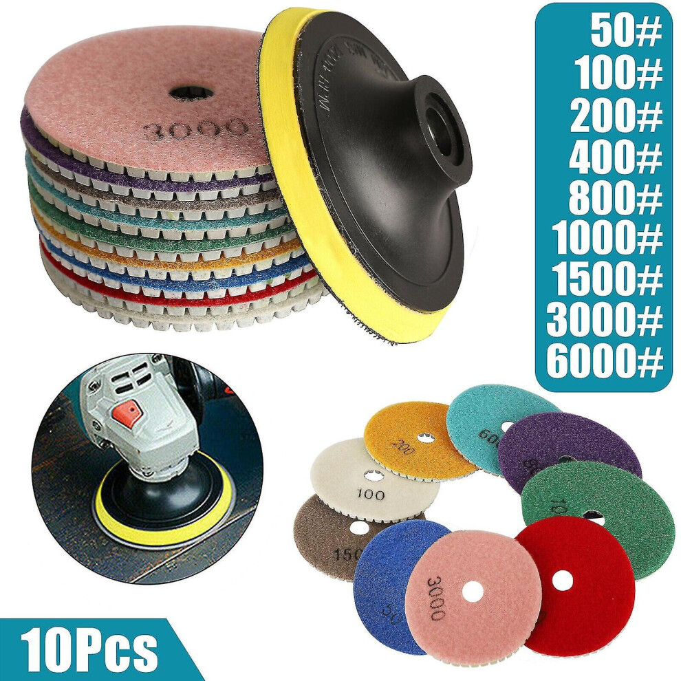 Diamond Polishing Pads Wet Dry Granite Marble Concrete Stone