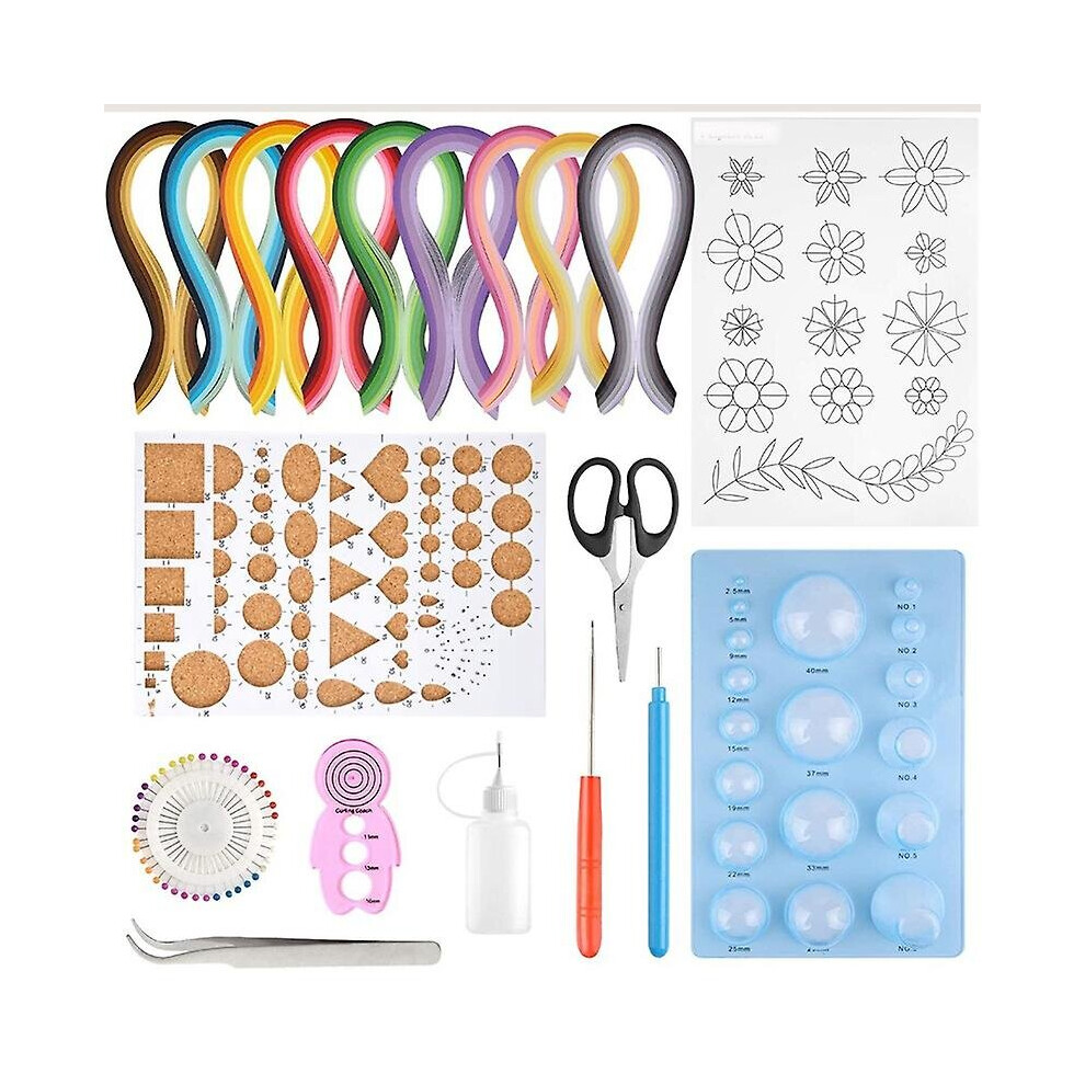 Paper Quilling Kits 45 Colors 900 Strips Quilling Art Paper Diy Craft With Tools For Gift And Diy H