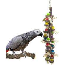 Wood Bird Chewing Toys-blocks Parrot Tearing Toys Best For Finch,budgie,parakeets,cockatiels, Conures,love Birds And Amazon Parrots$large Parrot Toys