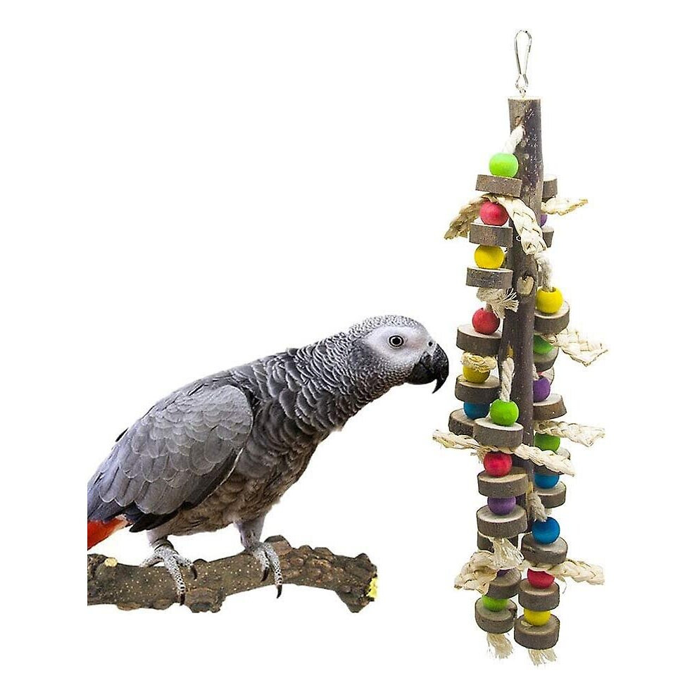 Wood Bird Chewing Toys-blocks Parrot Tearing Toys Best For Finch,budgie,parakeets,cockatiels, Conures,love Birds And Amazon Parrots$large Parrot Toys