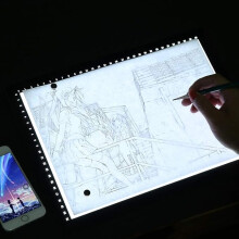 LED A3 Light Box Drawing Board Ultra-Thin Light Pad Tracing Light Box Copy Board Art Graphic Painting Writing Table with USB Power (A3)