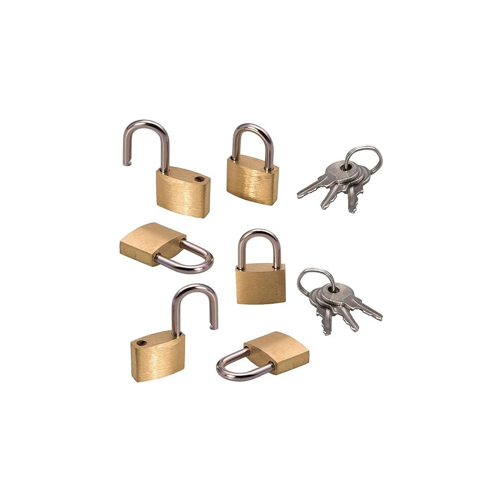 6 Set Mini Padlock With Keys Small Diary Padlocks Luggage Padlock Travel Bags Backpack Computer Bag Padlocks (6) 7659307196577