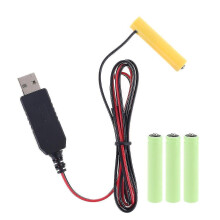 Lr03 Aaa Battery Eliminator Usb Power Supply Cable Replace 1 To 4pcs Aaa Battery For Electric Toy Flashlight Clock Led