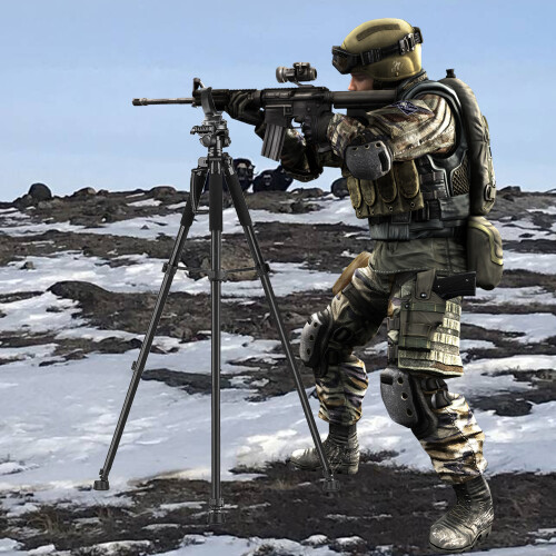 Telescopic shooting sticks hunting shooting stand Gun rest tripod 2