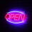 Neon Open Sign For Shop With Two Light Modes 2