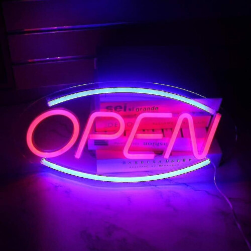 Neon Open Sign For Shop With Two Light Modes 2