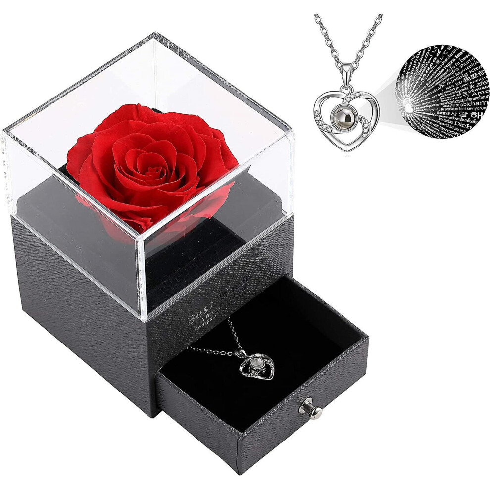 The Rose Kit, Preserved Real Rose That Lasts Forever With Nacklace Not,Specified