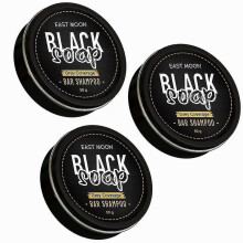 1-3pcs Men's Grey Coverage Bar Shampoo Hair Darkening Black Soap For Grey Hair (hy)