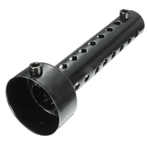 2x Universal Motorcycle Exhaust Can Muffler Baffle Db Killer Silencer 48mm Black 2