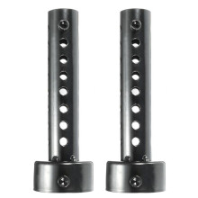 2x Universal Motorcycle Exhaust Can Muffler Baffle Db Killer Silencer 48mm Black - Refurbished