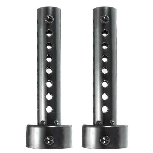 2x Universal Motorcycle Exhaust Can Muffler Baffle Db Killer Silencer 48mm Black
