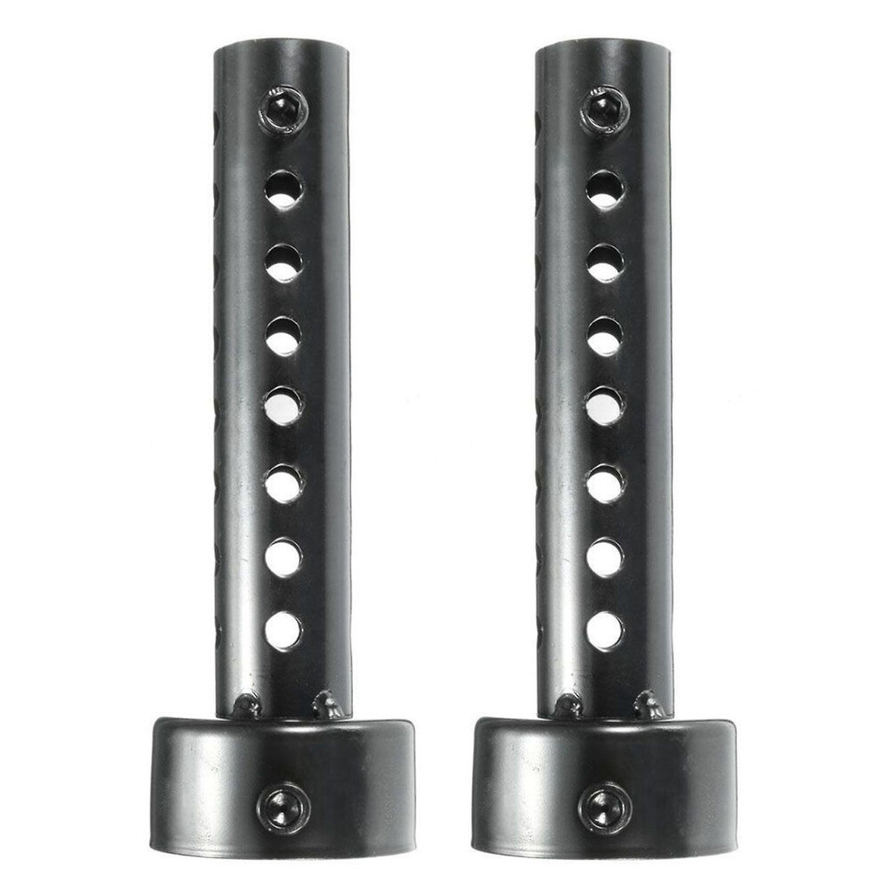 2X Universal Motorcycle Exhaust Can Muffler Baffle Db Killer Silencer 48Mm Black