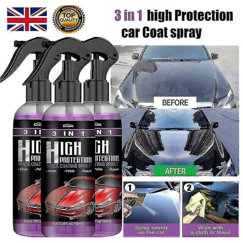 3pack High Protection Quick Car Coat Ceramic 3 In 1 Coating Spray Hydrophobic