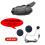 3x Motorcycle Bluetooth Helmet Intercom Universal Pairing Interphone Headset With Cnc Noise Reducti 3