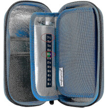 Insulin Cooler Travel Case - Handy Medication Insulated Diabetic Carrying Cooling Bag With 3 Cooler Ice Pack (blue)