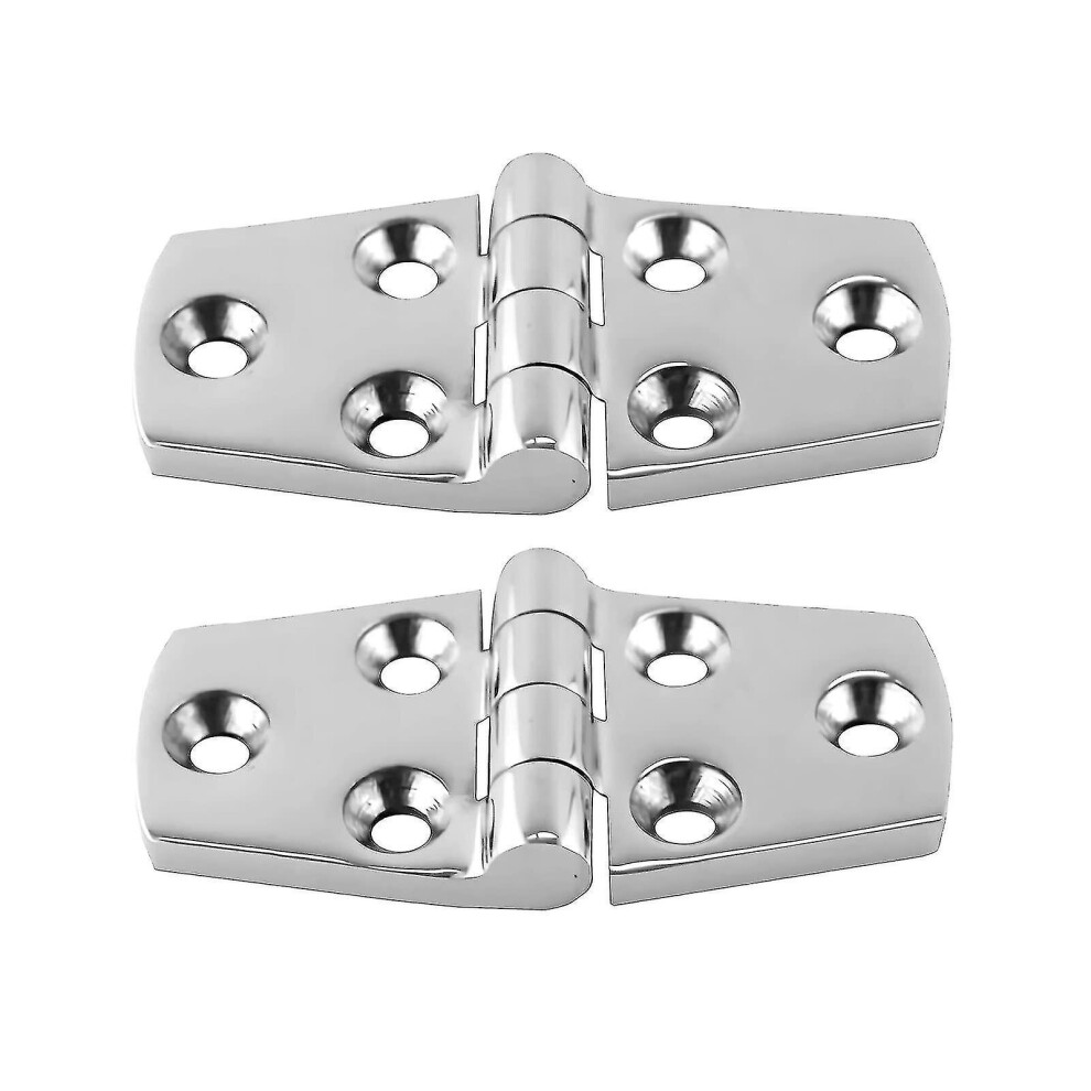 Zk- Marine Mount Door Hinges Steel Stainless Hatch Boat Hinge Heavy 2pcs 38 Mm X 76 Mm