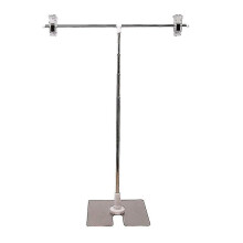 Stainless Steel Display Stand T-shaped Height Adjustable Poster Stand