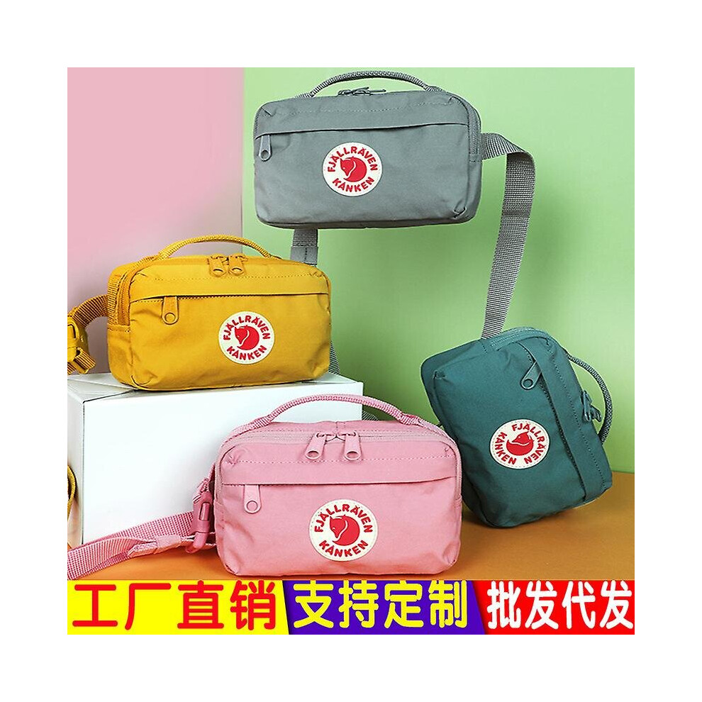 (Yellow) Fjal.lraven Kan.ken High Capacity Backpack Casual Backpack Student Waterproof Canvas Travel Small Waist Bag