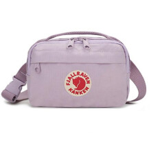 (Purple) Fjal.lraven Kan.ken High Capacity Backpack Casual Backpack Student Waterproof Canvas Travel Small Waist Bag