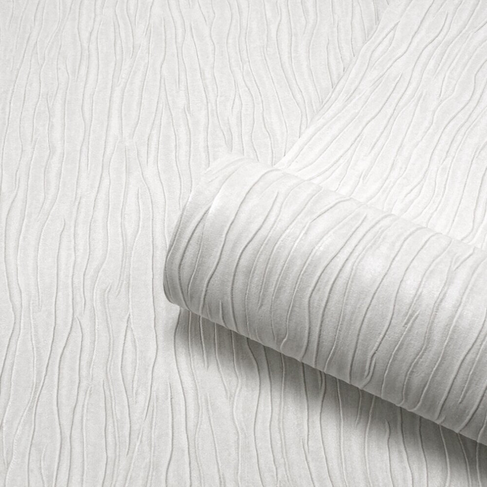 Belgravia Decor Tiffany Texture White Wallpaper GB41334