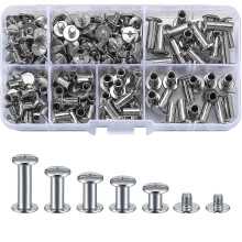 160 Pcs Chicago Screws And Extention Posts, Chicago Scrapbook Extension Posts And Screws, M4 M5 Photo Albums Book Phillips Binding Screws And Posts Fo