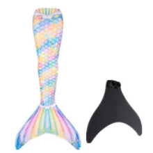 (pink, S) Adult Reinforced Mermaid Tail For Swimming, Monofin Included