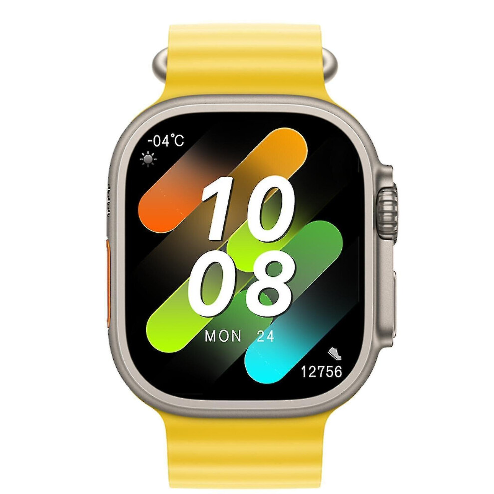 (color3) Hk8 Pro Max Ultra Smart Watch Men 49mm Amoled Screen Compass Nfc Smartwatch-yky