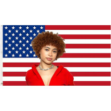 (B) Ice Spice Flag 3x5 Ft Ice Rapper Spice Flag American Flag Tapestry For Bedroom Living Room Dorm Wall